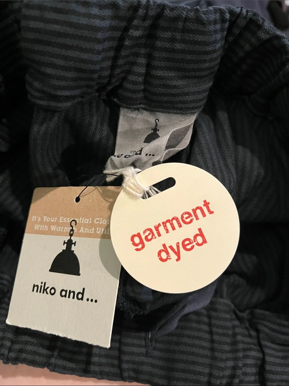 NWT Niko and striped hickory tuck pants